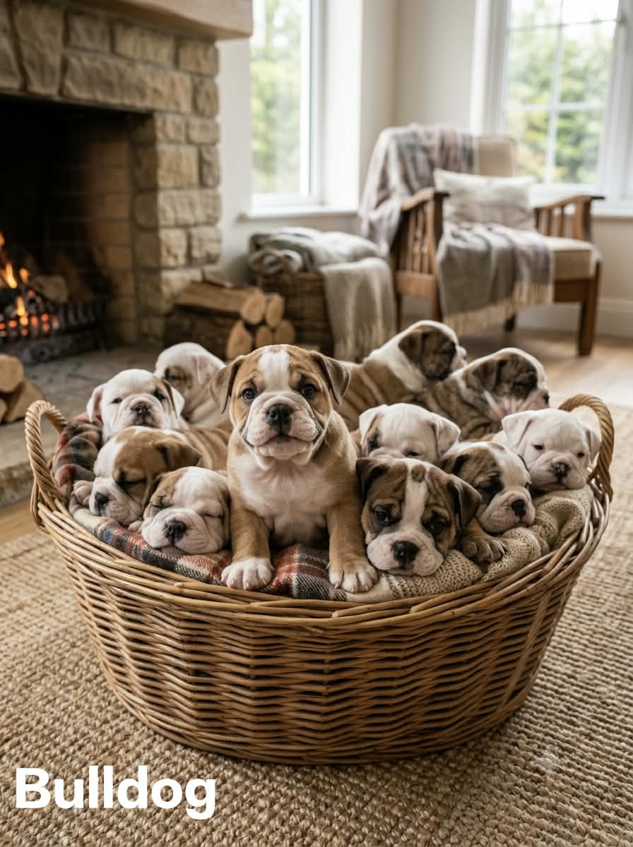 9411137110 Bulldog Cute Puppy-Known for its wrinkled face, short nose, and strong build, the Bulldog is gentle, loving, and loyal. - Dog in Chennai