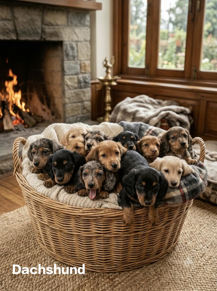 9411137110 Dachshund puppies are famous for their long, low bodies, spirited personalities, and big-dog barks. - Dog in Bengaluru