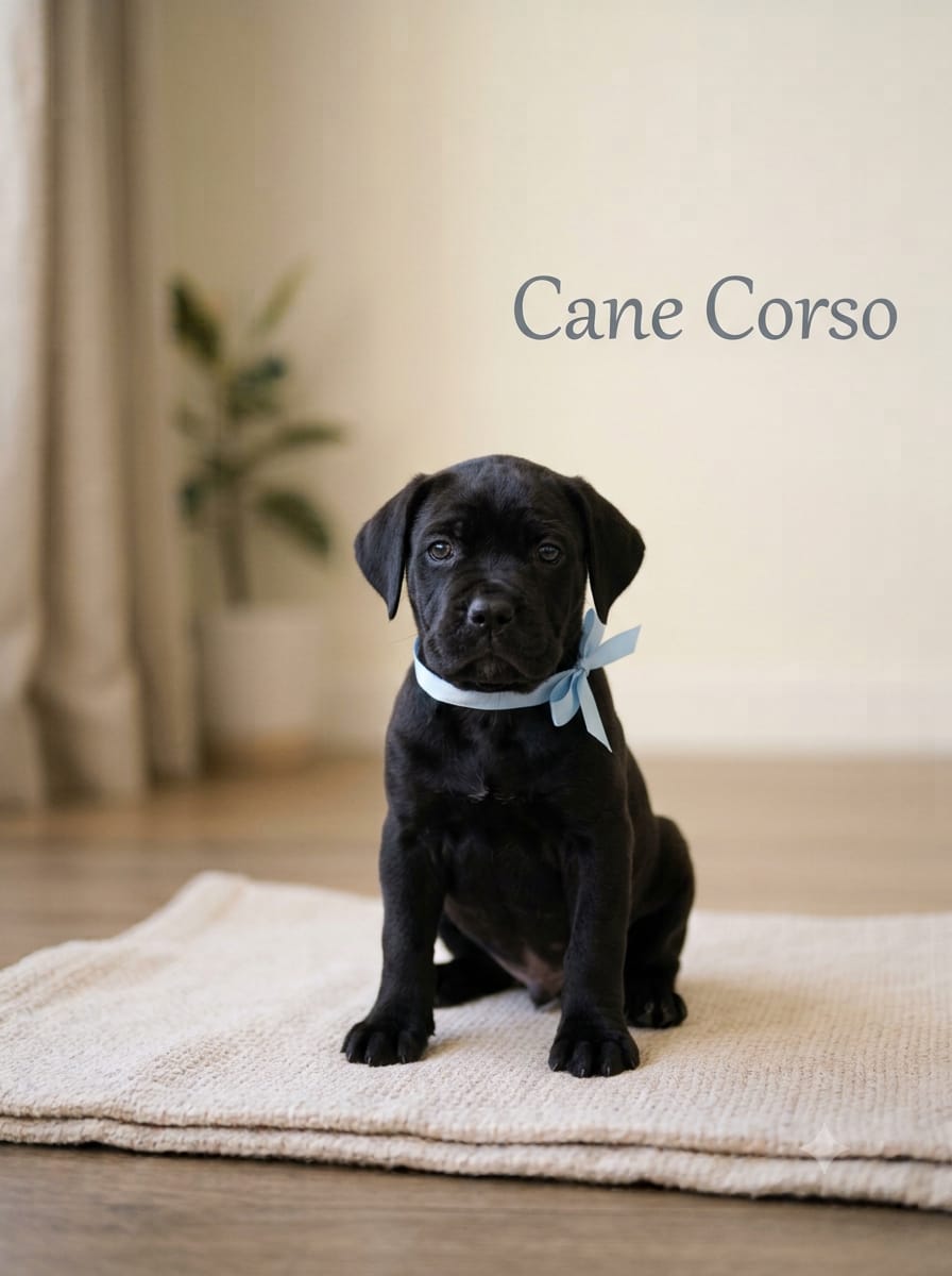 9411137110 Cane Corsos Dog have a loyal, intelligent temperament with a strong protective streak.  - Dog