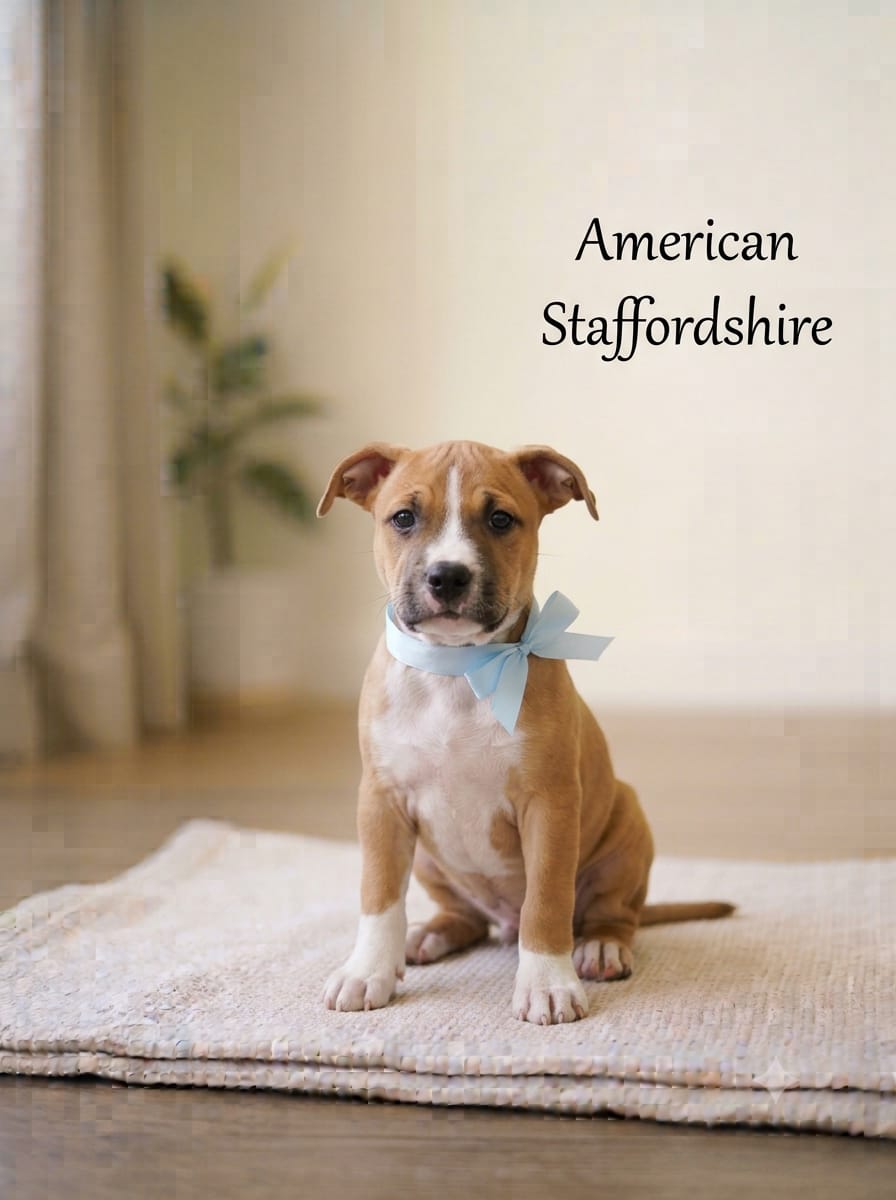 9411137110 American Stafford-shire Cute Puppy-Affectionate & Loyal: Deeply devoted, playful, and gentle with family members - Dog in Thiruvananthapuram