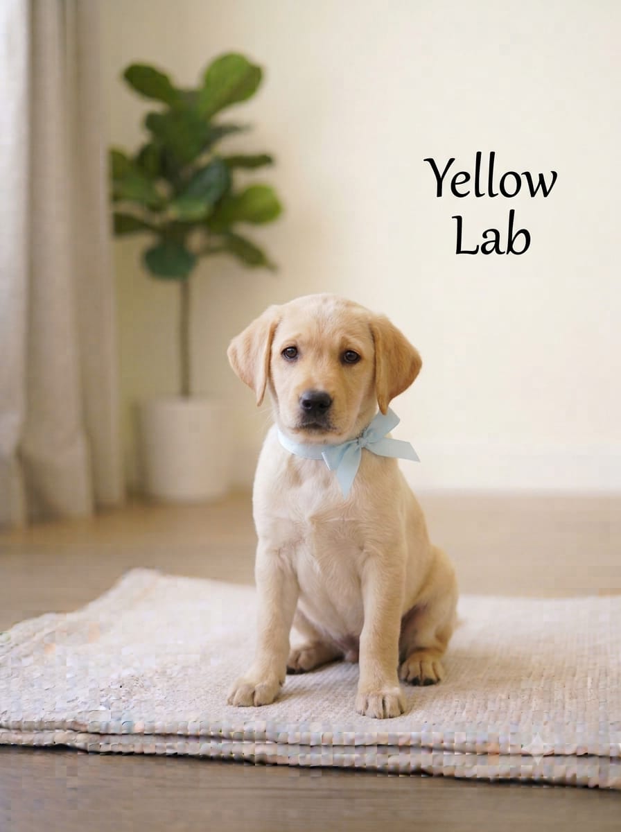 9411137110 Puppy yellow Lab is a medium-to-large, friendly, and highly intelligent family and working dog - Dog in Haldwani