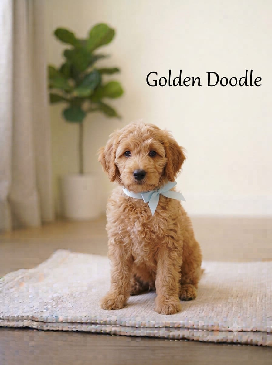 9411137110 Golden Doodle Dog-Goldendoodles are generally energetic and affectionate - Dog in Chennai